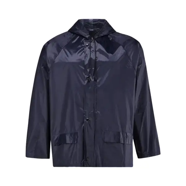 Rubberised Navy Rainsuit 2 Piece from FTS Safety