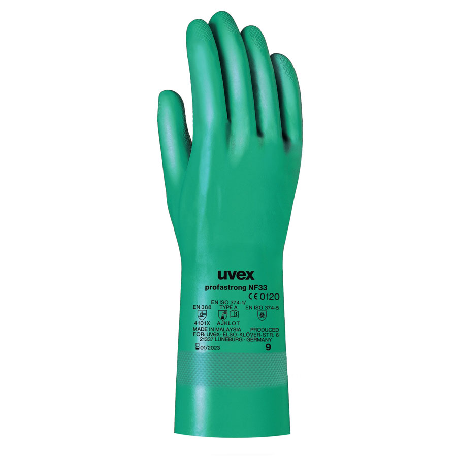 Uvex Profas Strong Chemical Gloves FTS Safety