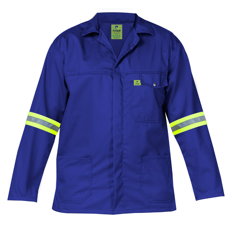 Titan Premium Royal Blue Workwear Jacket (with Reflective) from