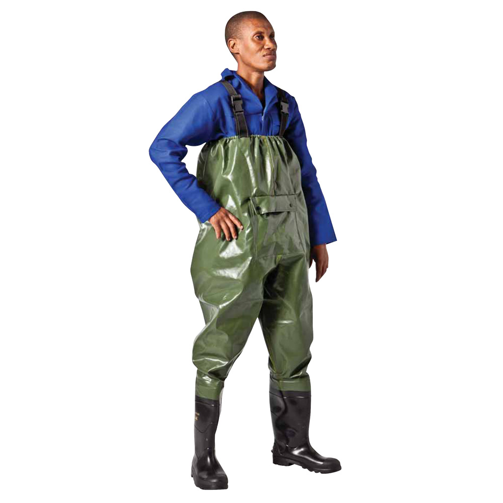Premium Fishing Wader with Braces, Buckles and Boots from FTS Safety