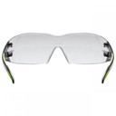 uvex pheos clear blk/lime safety specs