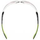 uvex pheos clear blk/lime safety specs