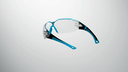 uvex pheos cx2-Clear with black/light blue frame