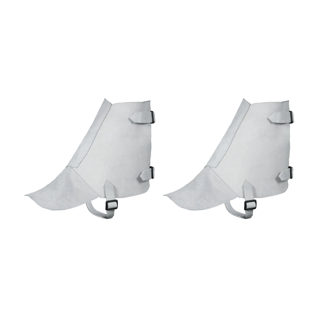 REBEL Chrome Leather Ankle Spats(Plastic Buckle)