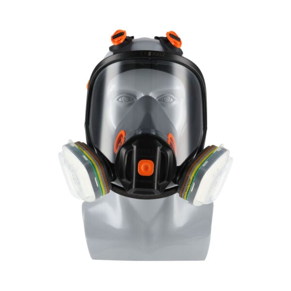 REBEL Full Face Mask Respirator Double Cartridge