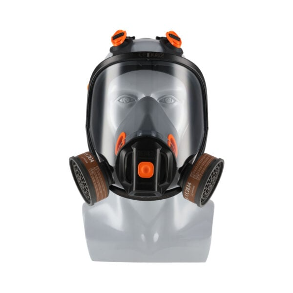 REBEL Full Face Mask Respirator Double Cartridge