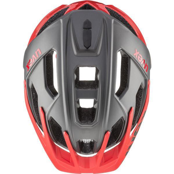 uvex Grey-Red Quatro Cycling Helmet