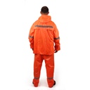 DH Reflective Orange Rubberised Rainsuit