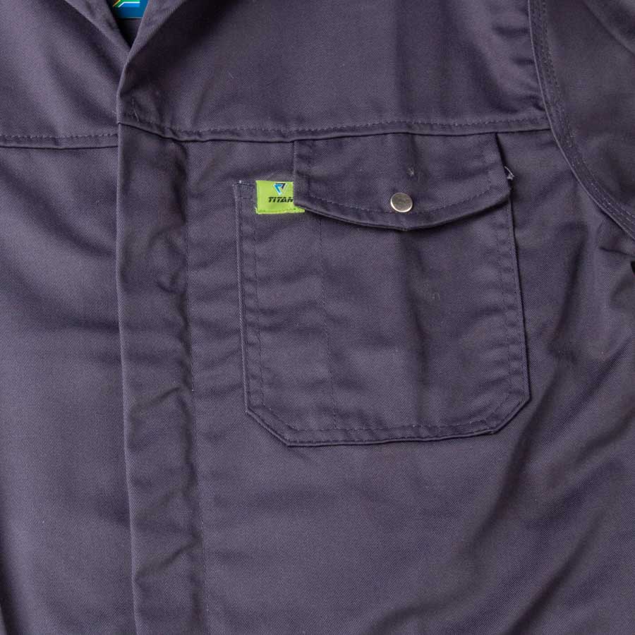 Titan Premium Navy Blue Workwear Jacket (with Reflective) | FTS Safety