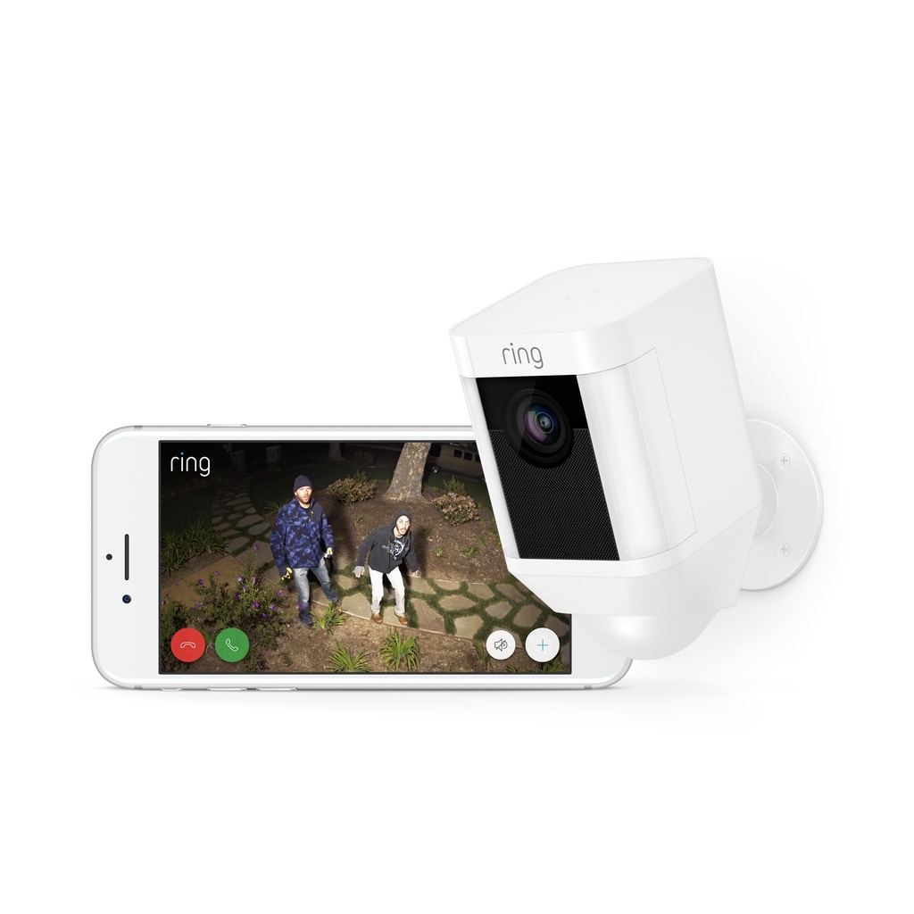 Ring Battery-Powered Spotlight Cam - White