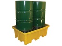 Bund Pallet, 2 x 205ltr drums, 4way entry, 230ltr bund