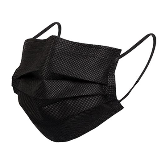 3ply Disposable mask 95% BFE (Pack of 50) - Black