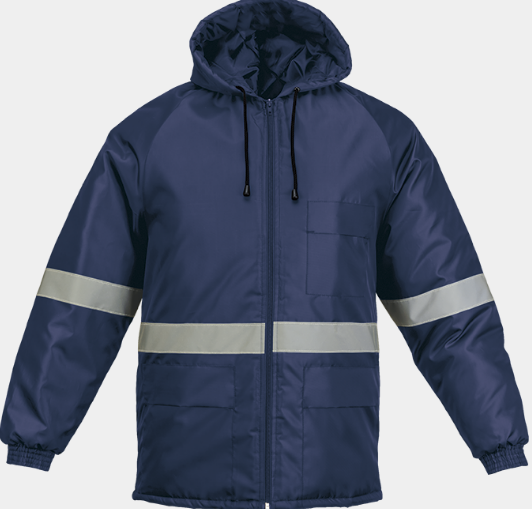 Barron Ground Zero Navy Freezer Jacket with Reflective Tape