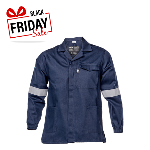 Vulcan Navy Blue D59 Flame/Acid Conti Jacket (with Reflective)