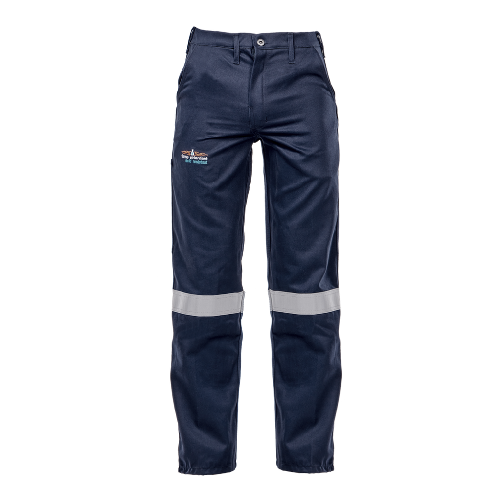 Vulcan Navy Blue D59 Flame/Acid Conti Pants (with Reflective)