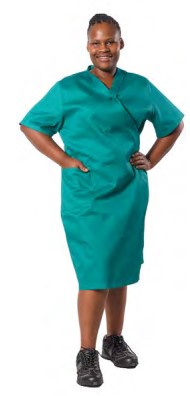 Vulcan short sleeve canteen dress Emerald green