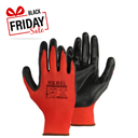 REBEL Tru Touch Red Smooth Nitrile Coated General Handling Gloves