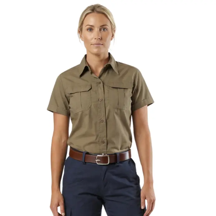 Vulcan Ladies Bush Shirt Short Sleeve (khaki)