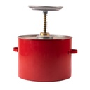 3.8L Steel Plunger Can with dasher