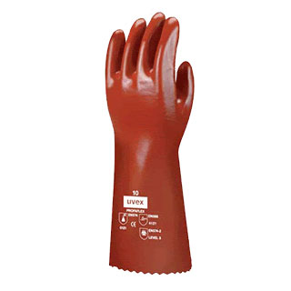 Uvex Profaflex Pvc Red40Cm Gauntlet/Pb35 gloves