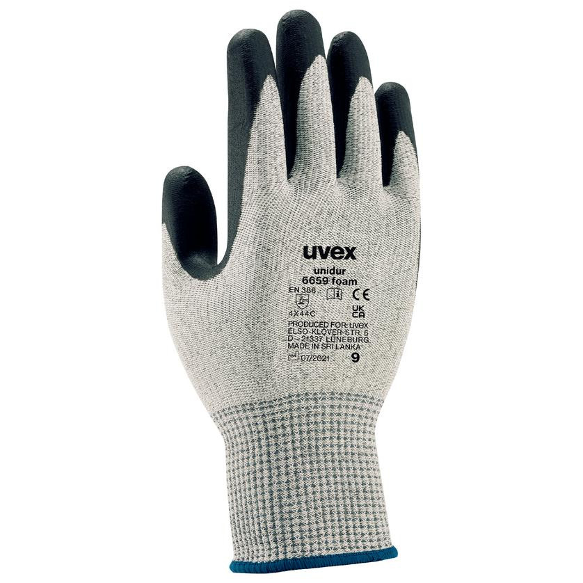 uvex unidur foam cut protection hppe gloves