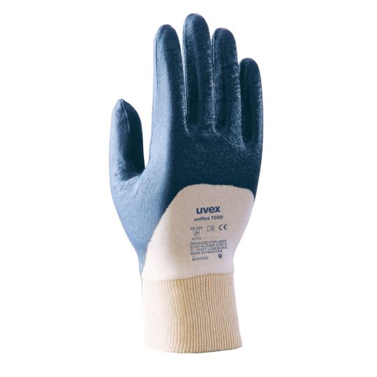 uvex uniflex  blue gloves