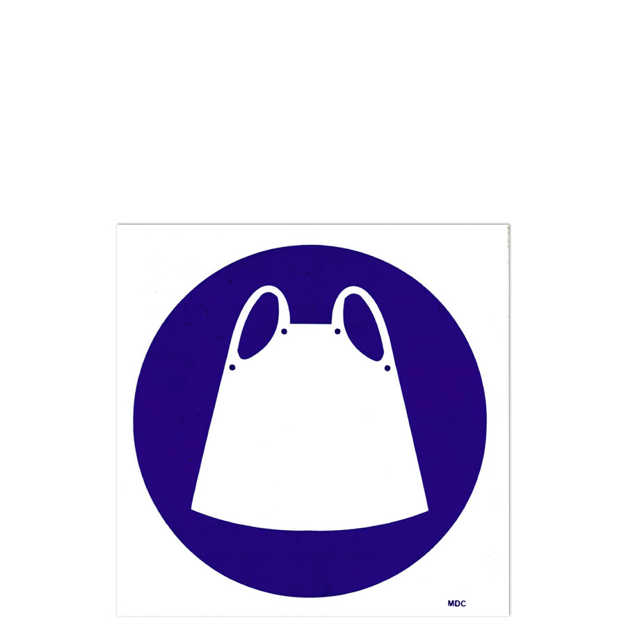Sign Apron Shall Be Worn 190X190