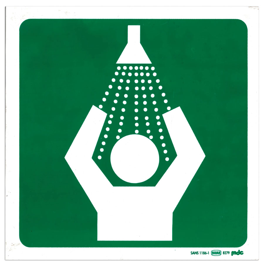 Sign Safety Shower 290x290