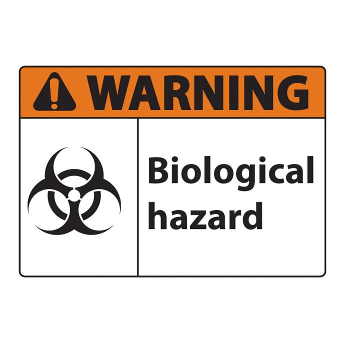 Sign Warning Bio Hazard 290x290