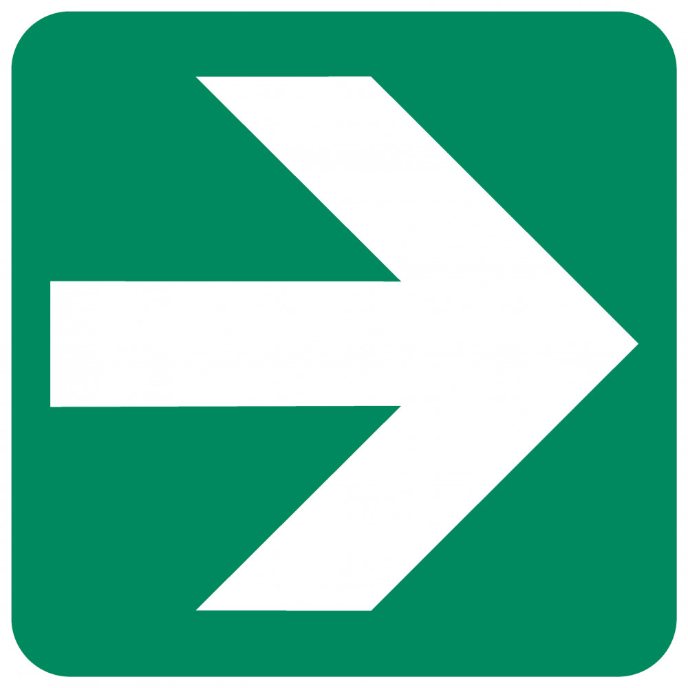 Sign General Direction 190X190