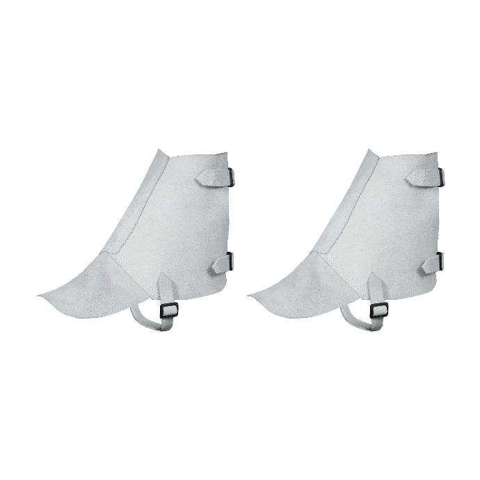Spats Chrome Leather - Metallic Buttons