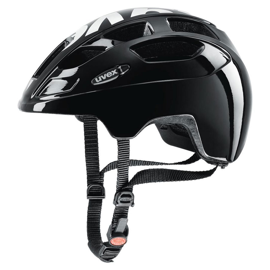 uvex black-white finale jr. kids cycling helmet 51 - 55