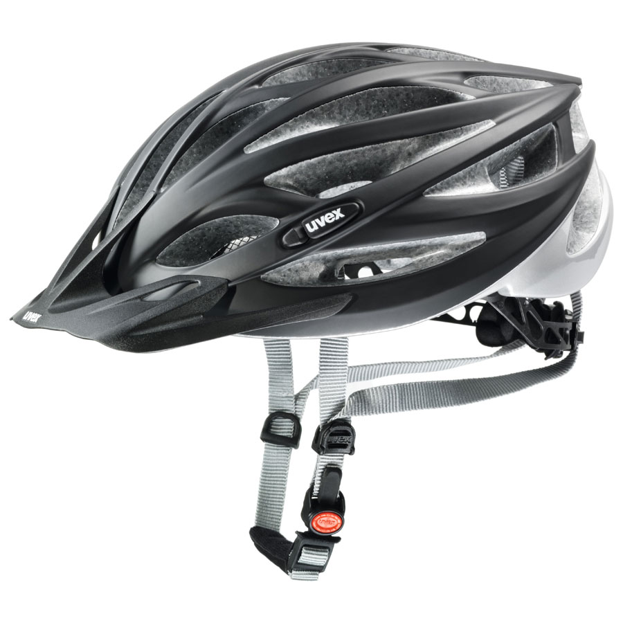 uvex oversize black mat-silver helmet