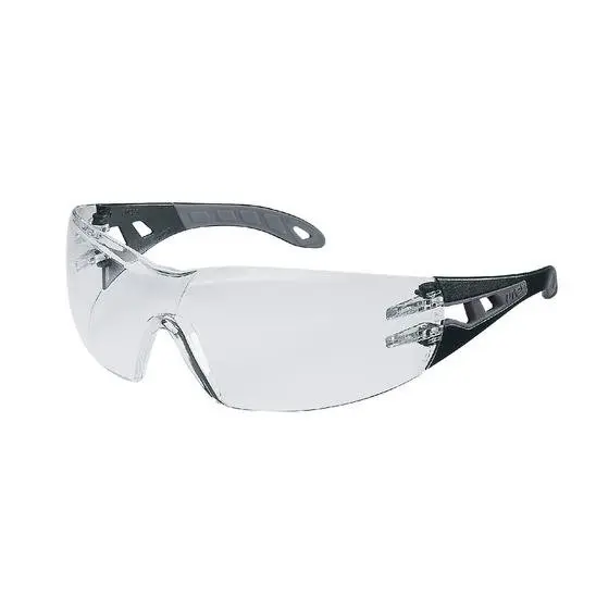 uvex pheos clear blk/grey safety specs