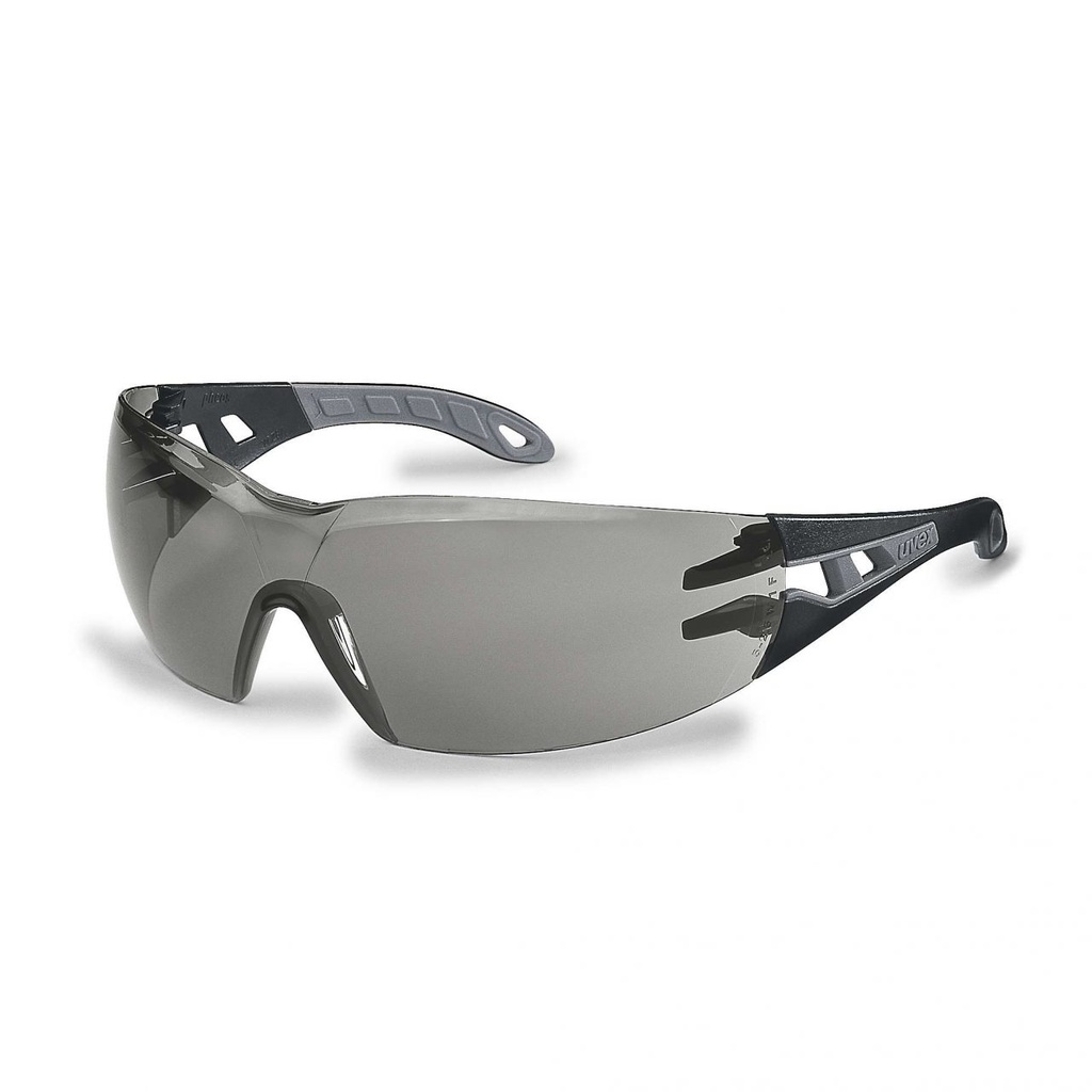 uvex pheos grey/blk safety specs