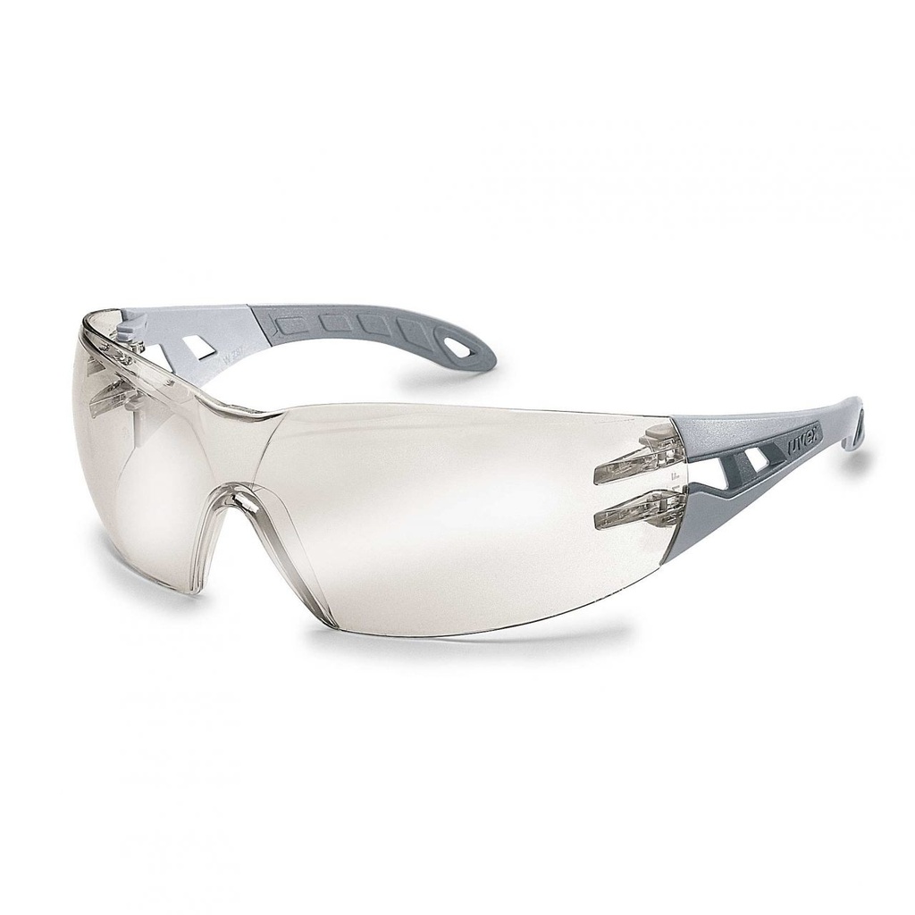 uvex pheos silver mirror grey/grey safety spec