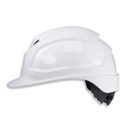 uvex pheos white hard hat with ratchet