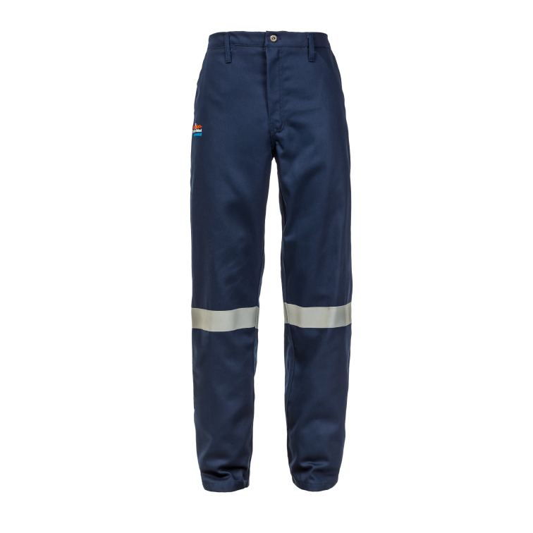 Bova Reflective Work Trousers D59 100% Cotton - Navy