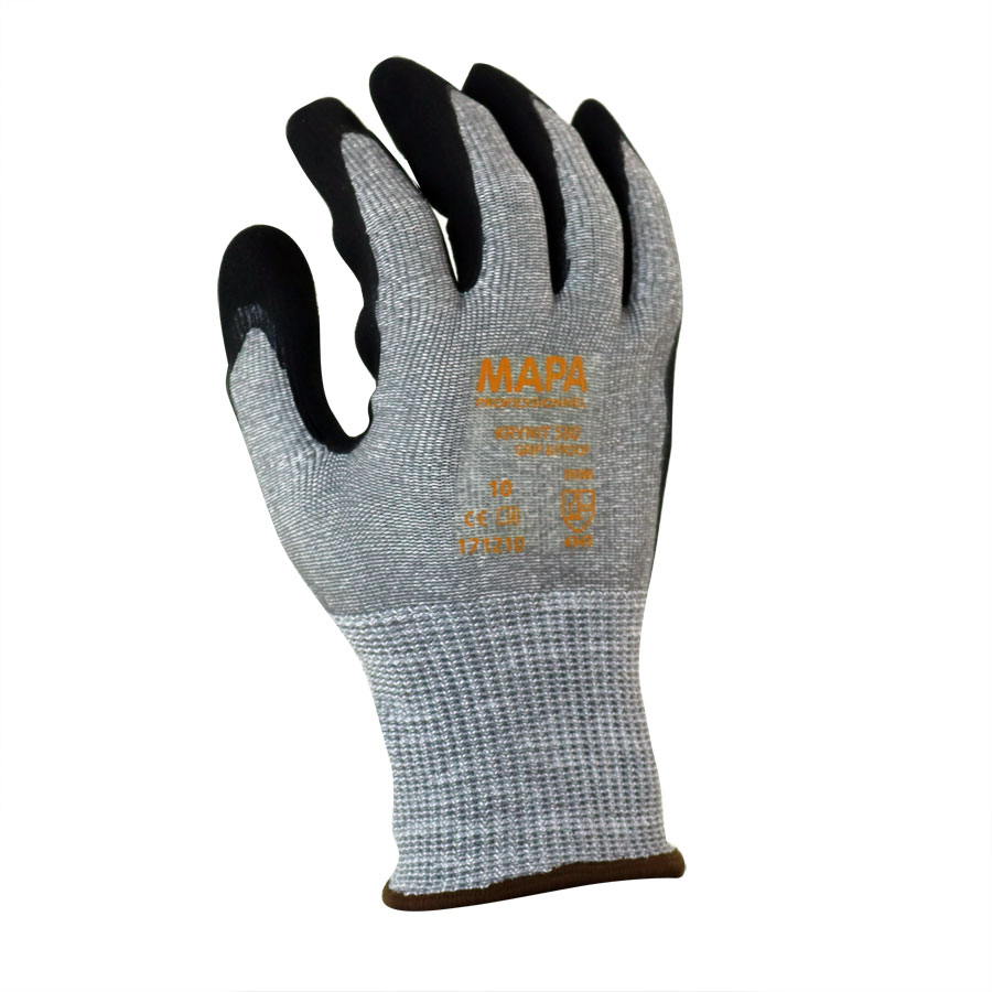 Mapa Krynit 580 Cut 3 Glove - Black/Grey