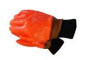 Pioneer Orange Freezer Glove Knit Wrist  High Visibility