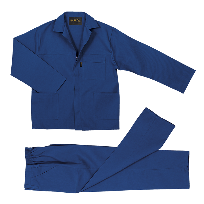Barron Budget Poly Cotton Conti Suit - Royal Blue