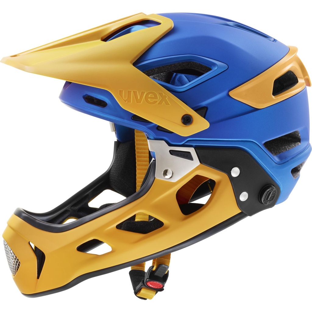 uvex blue -yellow jakkyl hde mountainbike helmet 52 - 57