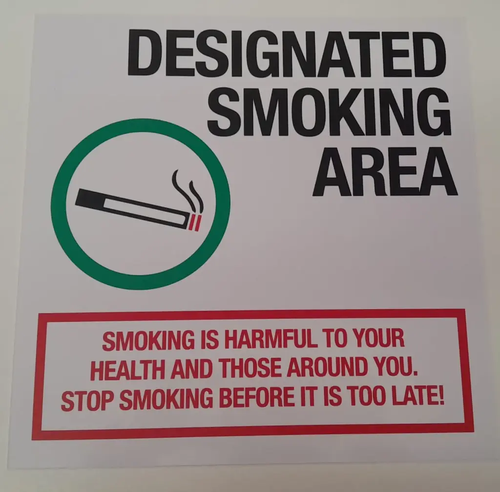 Designated Smoking Area 290x290