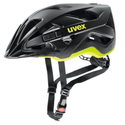 Uvex Black-Yellow Mat Active CC Cycling Helmet