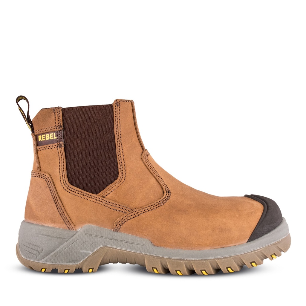 Rebel Crazy Horse Chelsea Boot - Tan