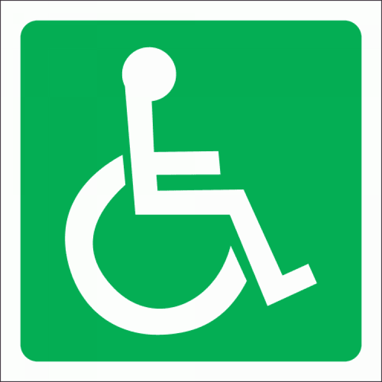 Wheel Chair Sticker 150x150