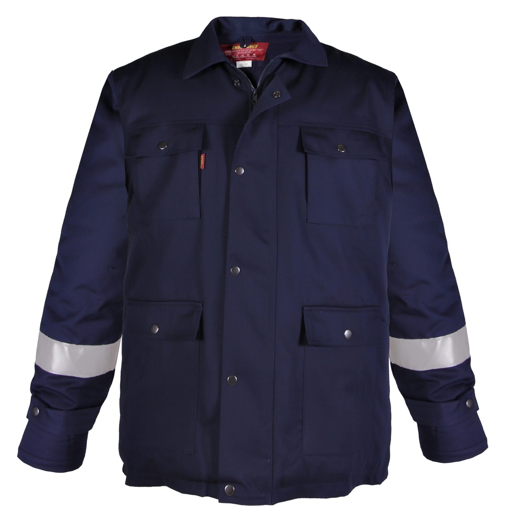 Endurance Navy Blue D59 Flame/Acid Insulated Winter Jacket (with Reflective)