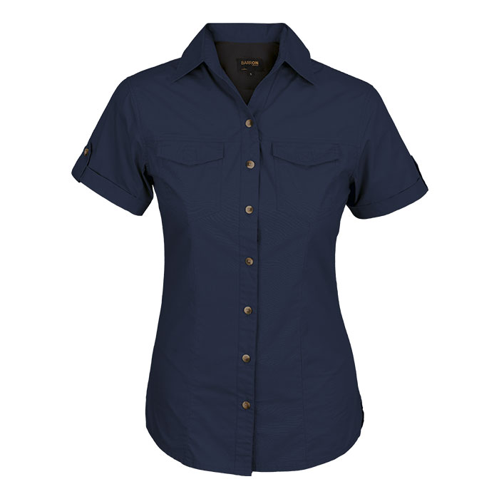 Barons Ladies Navy Tracker shirt - Navy