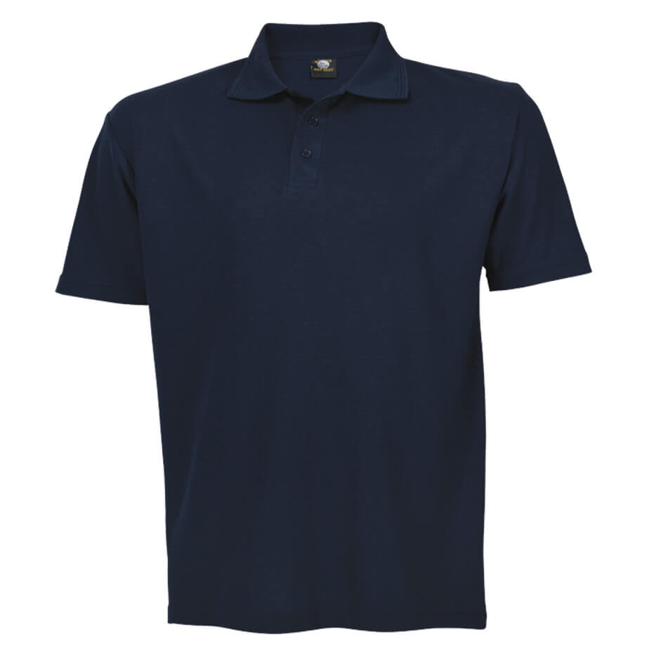 Barron Mens 175g Barron Pique Knit Golfer - Navy