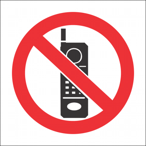 [TGA290PV27] Sign Cellphone Prohibit 290X290
